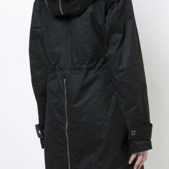 Derek Lam 10 Crosby Fox Fur-Trimmed Anorak Coat S6 - Picture 3 of 8